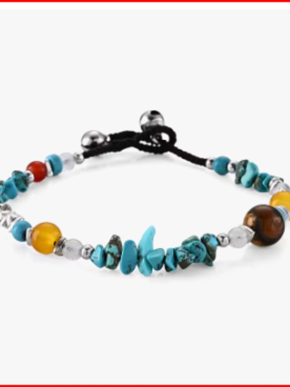 Turquoise Bracelet in Silvertone